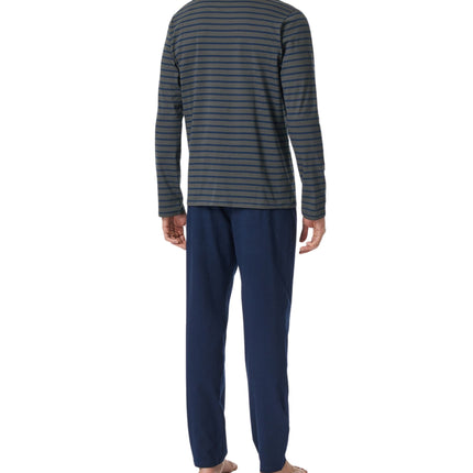 Schiesser pyjama lange broek casual essentials anthracite heren 182197-203 Schiesser pyjama pantalon long casual essentials anthracite hommes
