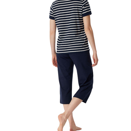 Schiesser pyjama lange broek casual essentials midnight blue dames 181254-804 Schiesser pyjama pantalon long casual essentials midnight blue femmes
