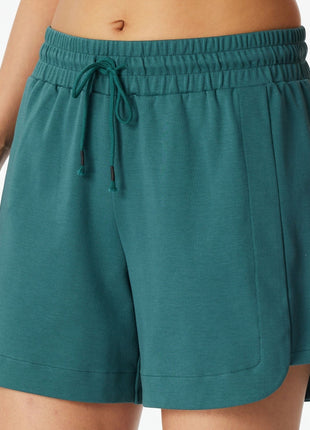 Schiesser pyjamashort mix + relax green dames 182589-700 Schiesser short de pyjama mix + relax green femmes