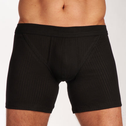 Schiesser short 2 pack authentic 4-1 rib shorts black heren 103399-000 Schiesser boxer 2 pack authentic 4-1 rib shorts black hommes
