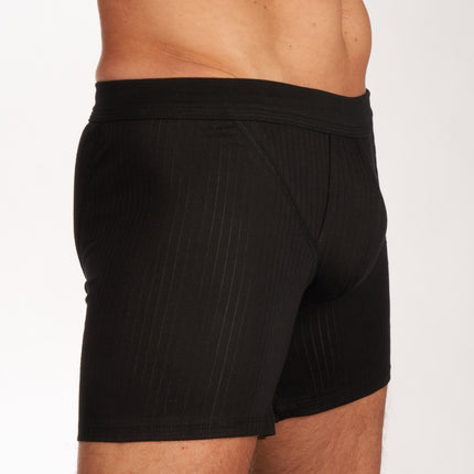 Schiesser short 2 pack authentic 4-1 rib shorts black heren 103399-000 Schiesser boxer 2 pack authentic 4-1 rib shorts black hommes
