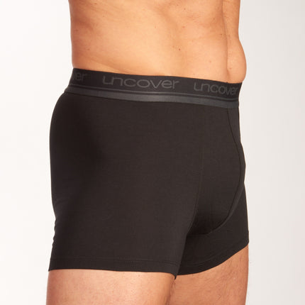 Schiesser short 3 pack uncover boxer briefs black heren 173905-000 Schiesser boxer lot de 3 uncover boxer briefs black hommes
