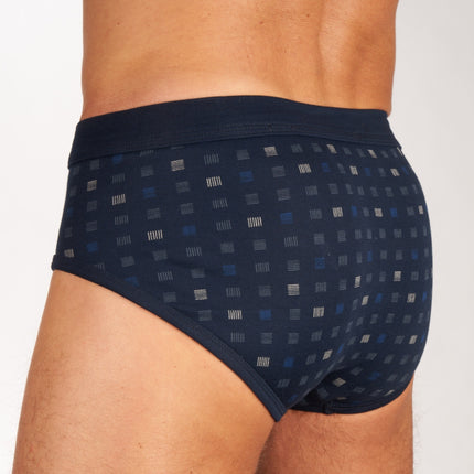 Schiesser slip 2 pack essentials sports briefs navy blue heren 225167-815 Schiesser slip lot de 2 essentials sports briefs navy blue hommes
