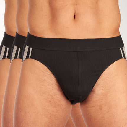 Schiesser slip 3 pack 95/5 organic cotton rio briefs black heren 173815-000 Schiesser slip lot de 3 95/5 organic cotton rio briefs black hommes
