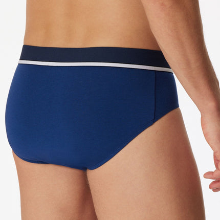 Schiesser slip 3 pack 95/5 organic cotton rio briefs blue / dark blue / black heren 179571-908 Schiesser slip lot de 3 95/5 organic cotton rio briefs blue / dark blue / black hommes
