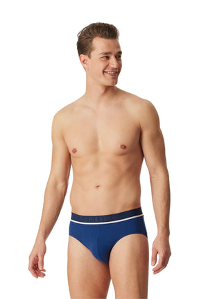 Schiesser slip 3 pack 95/5 organic cotton rio briefs blue / dark blue / black heren 179571-908 Schiesser slip lot de 3 95/5 organic cotton rio briefs blue / dark blue / black hommes