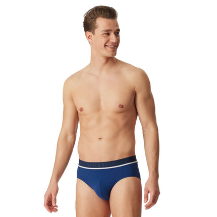 Schiesser slip 3 pack 95/5 organic cotton rio briefs blue / dark blue / black heren 179571-908 Schiesser slip lot de 3 95/5 organic cotton rio briefs blue / dark blue / black hommes