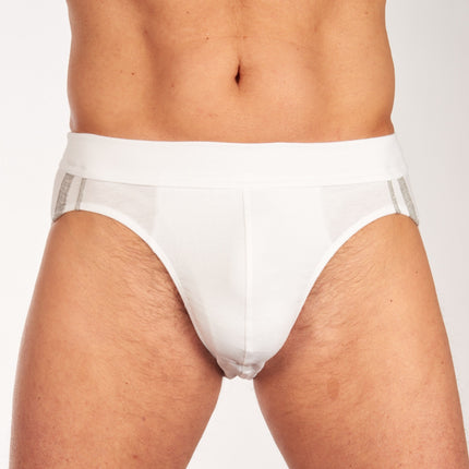 Schiesser slip 3 pack 95/5 organic cotton rio briefs white heren 173815-100 Schiesser slip lot de 3 95/5 organic cotton rio briefs white hommes
