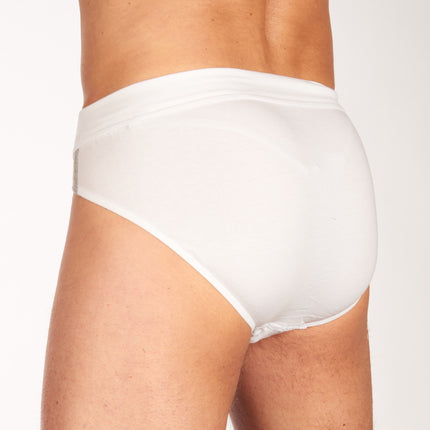 Schiesser slip 3 pack 95/5 organic cotton rio briefs white heren 173815-100 Schiesser slip lot de 3 95/5 organic cotton rio briefs white hommes
