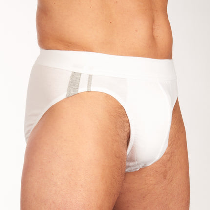 Schiesser slip 3 pack 95/5 organic cotton rio briefs white heren 173815-100 Schiesser slip lot de 3 95/5 organic cotton rio briefs white hommes
