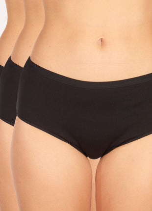 Schiesser slip 3 pack uncover midi briefs black dames 173949-000 Schiesser slip lot de 3 uncover midi briefs black femmes
