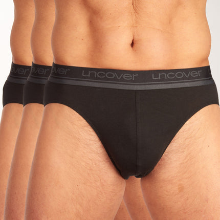 Schiesser slip 3 pack uncover rio briefs black heren 173903-000 Schiesser slip lot de 3 uncover rio briefs black hommes
