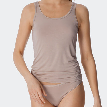 Schiesser topje 2 pack modal essentials tank tops sand dames 162896-410 Schiesser caracos lot de 2 modal essentials tank tops sand femmes