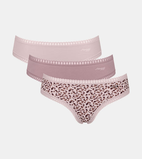 Sloggi 3 hipsters Go Crush rose dames