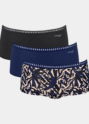 Sloggi short Go Crush short blue dames