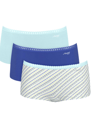 Sloggi short Go Crush short blue light dames