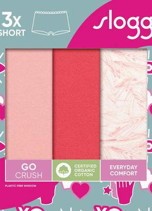 Sloggi short Go Crush short red dames