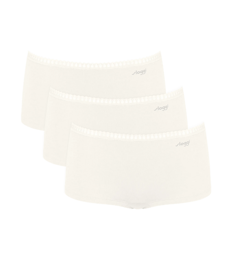 Sloggi short Go Crush short silk white dames