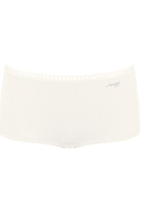 Sloggi short Go Crush short silk white dames