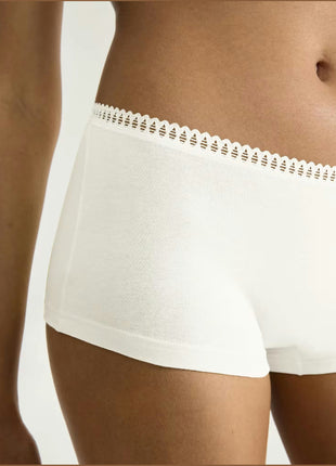 Sloggi short Go Crush short silk white dames