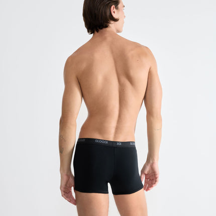 Sloggi short basic black heren 10004753-0004 Sloggi boxer basic black hommes