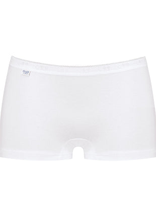 Sloggi short basic+ cotton white dames 10189218-0003 Sloggi shorty basic+ cotton white femmes