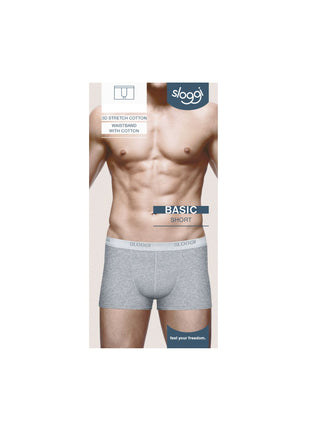 Sloggi short basic grey heren 10004753-0034 Sloggi boxer basic grey hommes