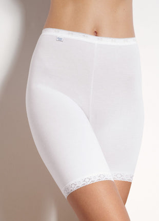 Sloggi short basic+ long white dames 10007643-0003 Sloggi shorty basic+ long white femmes