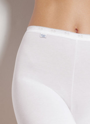 Sloggi short basic+ long white dames 10007643-0003 Sloggi shorty basic+ long white femmes