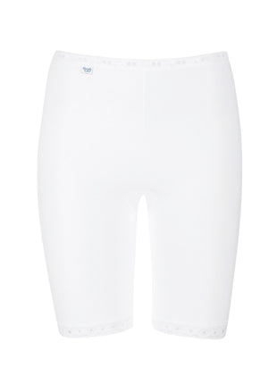 Sloggi short basic+ long white dames 10007643-0003 Sloggi shorty basic+ long white femmes