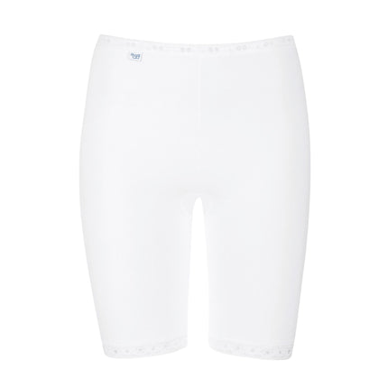 Sloggi short basic+ long white dames 10007643-0003 Sloggi shorty basic+ long white femmes