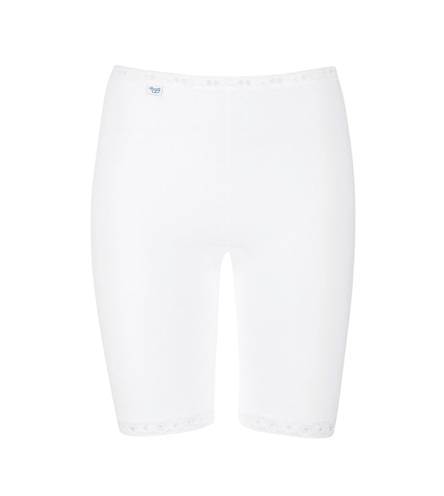 Sloggi short basic+ long white dames 10007643-0003 Sloggi shorty basic+ long white femmes