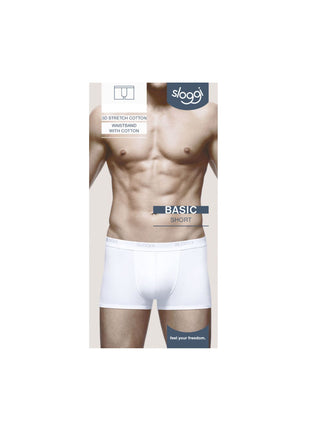 Sloggi short basic white heren 10004753-0003 Sloggi boxer basic white hommes