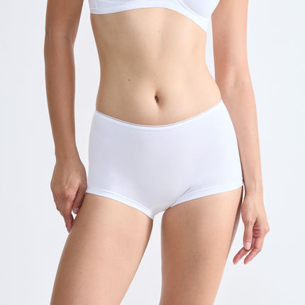 Sloggi short feel sensational white dames 10151218-0003 Sloggi shorty feel sensational white femmes