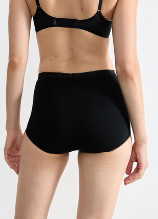 Sloggi slip basic+ maxi cotton black dames 10005037-0004 Sloggi slip basic+ maxi cotton black femmes