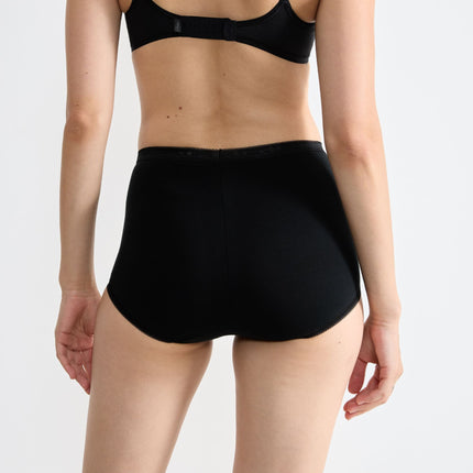 Sloggi slip basic+ maxi cotton black dames 10005037-0004 Sloggi slip basic+ maxi cotton black femmes