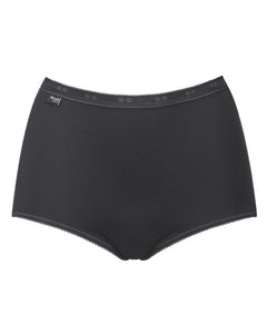 Sloggi slip basic+ maxi cotton black dames 10005037-0004 Sloggi slip basic+ maxi cotton black femmes