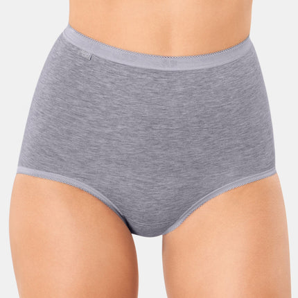 Sloggi slip basic+ maxi cotton grey combination dames 10005037-M013 Sloggi slip basic+ maxi cotton grey combination femmes