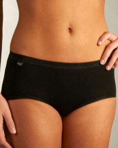 Sloggi slip basic+ midi cotton black dames 10005038-0004 Sloggi slip basic+ midi cotton black femmes
