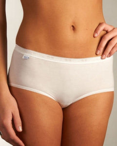 Sloggi slip basic+ midi cotton white dames 10005038-0003 Sloggi slip basic+ midi cotton white femmes

