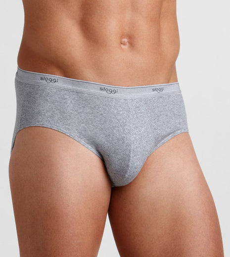 Sloggi slip basic midi grey heren 10004712-0034 Sloggi slip basic midi grey hommes