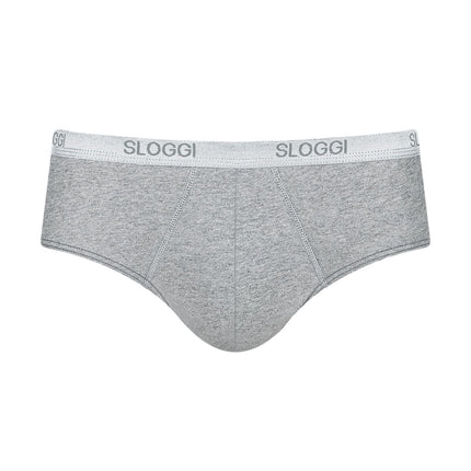 Sloggi slip basic midi grey heren 10004712-0034 Sloggi slip basic midi grey hommes