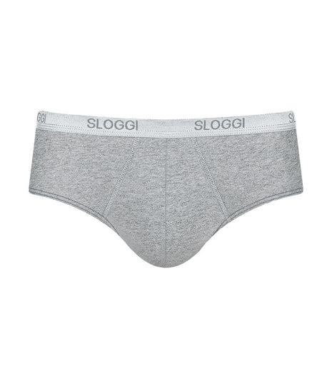 Sloggi slip basic midi grey heren 10004712-0034 Sloggi slip basic midi grey hommes
