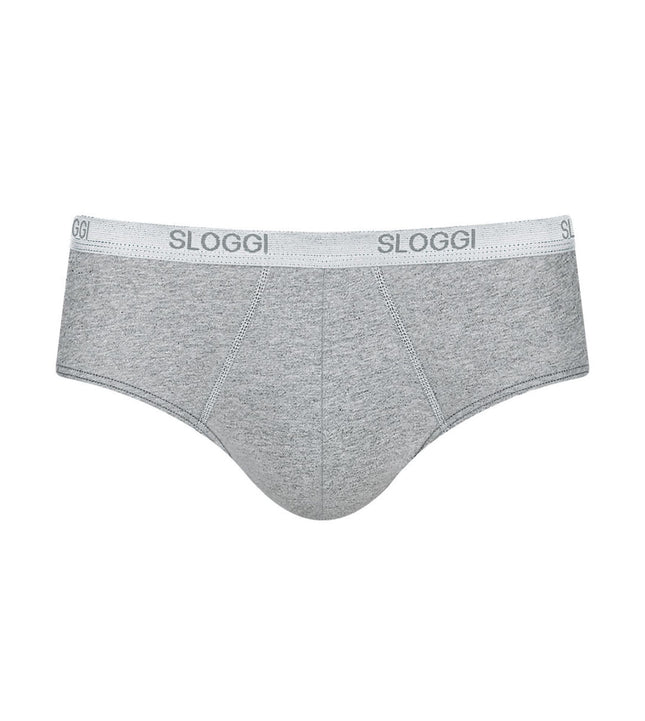 Sloggi slip basic midi grey heren 10004712-0034 Sloggi slip basic midi grey hommes