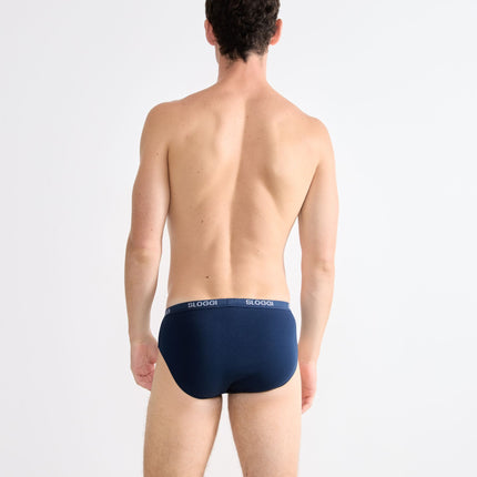 Sloggi slip basic midi night blue heren 10004712-0080 Sloggi slip basic midi night blue hommes