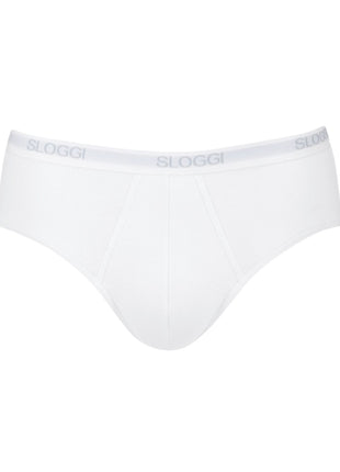 Sloggi slip basic midi white heren 10004712-0003 Sloggi slip basic midi white hommes