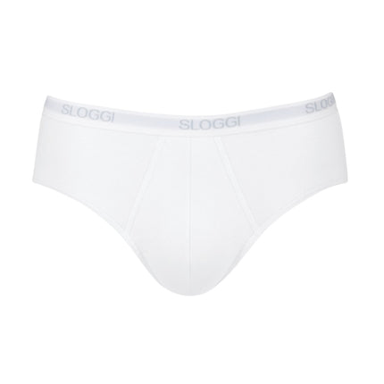 Sloggi slip basic midi white heren 10004712-0003 Sloggi slip basic midi white hommes
