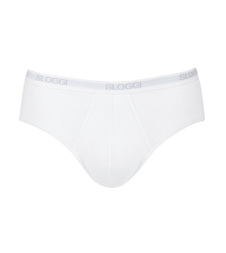 Sloggi slip basic midi white heren 10004712-0003 Sloggi slip basic midi white hommes