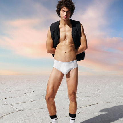 Sloggi slip basic midi white heren 10004712-0003 Sloggi slip basic midi white hommes