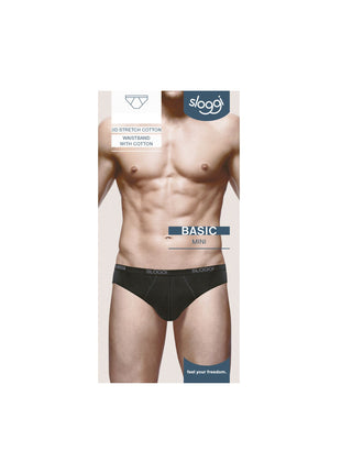 Sloggi slip basic mini black heren 10004711-0004 Sloggi slip basic mini black hommes